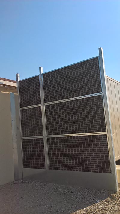 Mur anti bruit climatisation container Mur anti bruit climatisation container